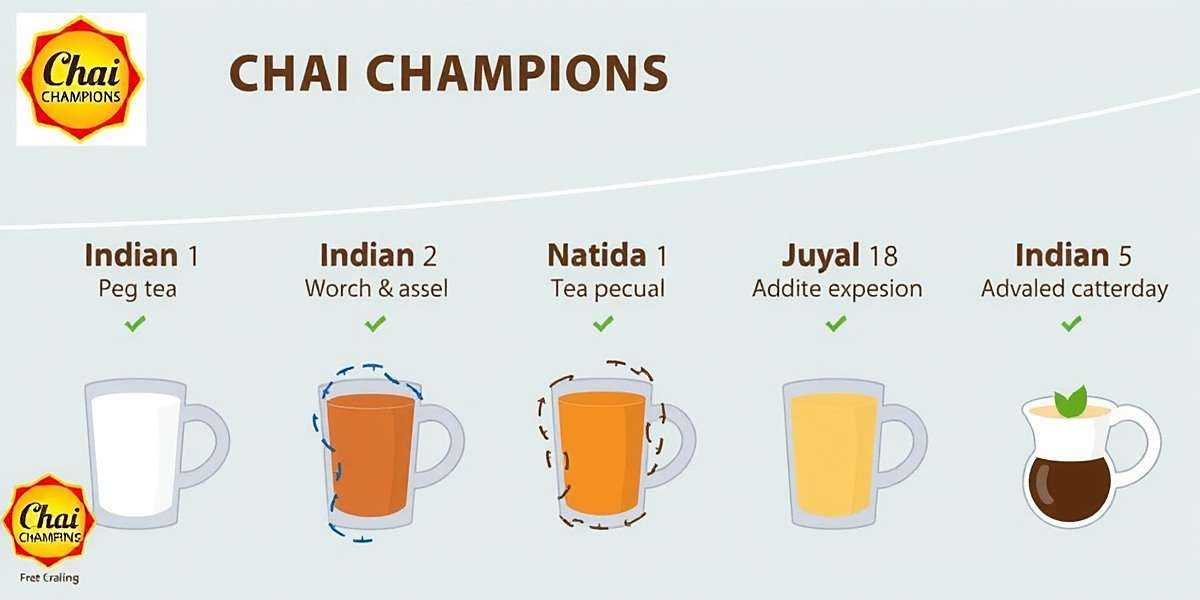 Chai Champions Regional Variations Chai Champions regional variations showing different Indian tea styles